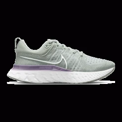 Nike Shoes Women's React Infinity Run 2 Running Shoe - White/Metallic Silver/Pure Platinum - Regular (B)