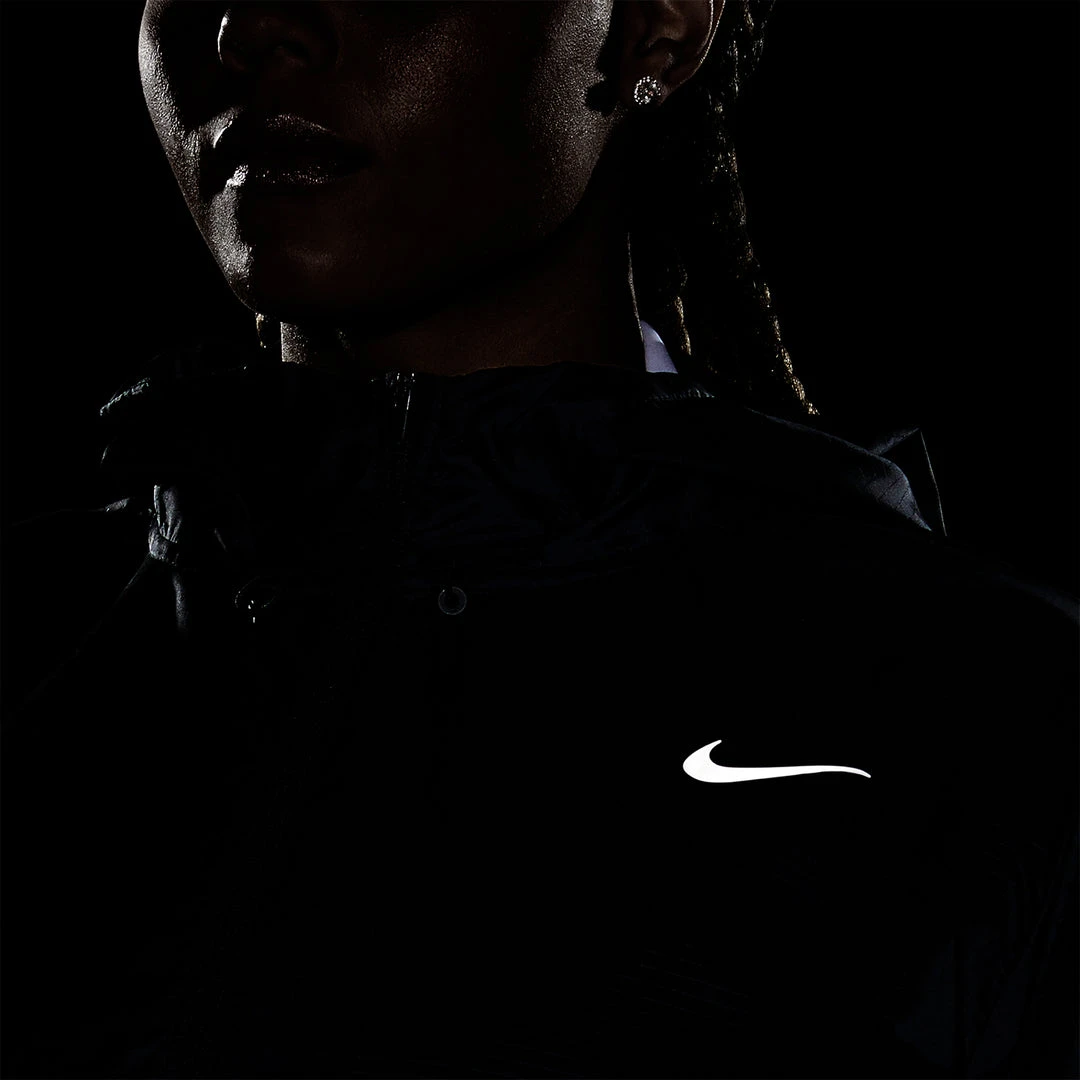 Women's Nike Essential Jacket - Black/Reflective Silver 12 Women's Nike Essential Jacket - Black/Reflective Silver