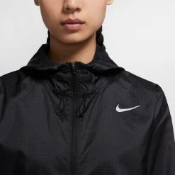 Women's Nike Essential Jacket - Black/Reflective Silver 18 Women's Nike Essential Jacket - Black/Reflective Silver