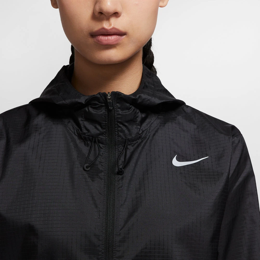 Women's Nike Essential Jacket - Black/Reflective Silver 5 Women's Nike Essential Jacket - Black/Reflective Silver