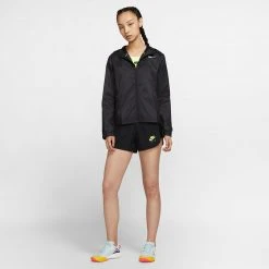 Women's Nike Essential Jacket - Black/Reflective Silver 23 Women's Nike Essential Jacket - Black/Reflective Silver