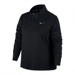 Women's Nike Element Half Zip Top - Black/Reflective Silver