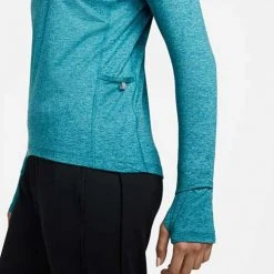 Women's Nike Dri-FIT Element 1/2 Zip Running Top - Marina/Washed Teal Tops 11 Women's Nike Dri-FIT Element 1/2 Zip Running Top - Marina/Washed Teal Tops