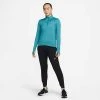 Women's Nike Dri-FIT Element 1/2 Zip Running Top - Marina/Washed Teal Tops
