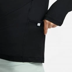 Women's Nike Element Crew - Black/Reflective Silver Tops