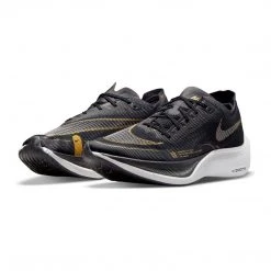 Nike Men's ZoomX Vaporfly Next % 2 Racing Shoe - Black/White/Metallic Gold Coin - Regular (D) 11 Nike Men's ZoomX Vaporfly Next % 2 Racing Shoe - Black/White/Metallic Gold Coin - Regular (D)