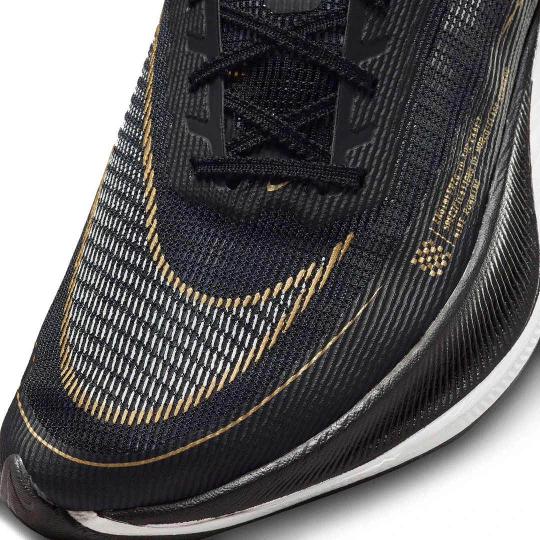 Nike Men's ZoomX Vaporfly Next % 2 Racing Shoe - Black/White/Metallic Gold Coin - Regular (D) 7 Nike Men's ZoomX Vaporfly Next % 2 Racing Shoe - Black/White/Metallic Gold Coin - Regular (D)