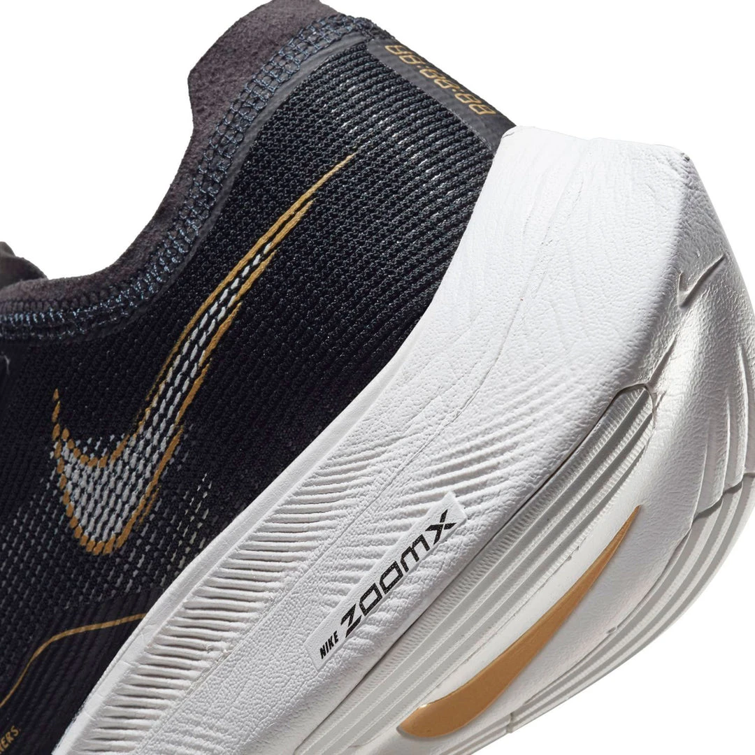Nike Men's ZoomX Vaporfly Next % 2 Racing Shoe - Black/White/Metallic Gold Coin - Regular (D) 8 Nike Men's ZoomX Vaporfly Next % 2 Racing Shoe - Black/White/Metallic Gold Coin - Regular (D)