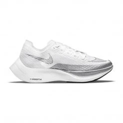 Nike Men's ZoomX Vaporfly Next% 2 Running Shoe - White/Black/Metallic Silver - Regular (D)