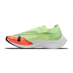 Nike Shoes Men's ZoomX Vaporfly Next % 2 Racing Shoe - Barely Volt/Black/Hyper Orange - Regular (D)
