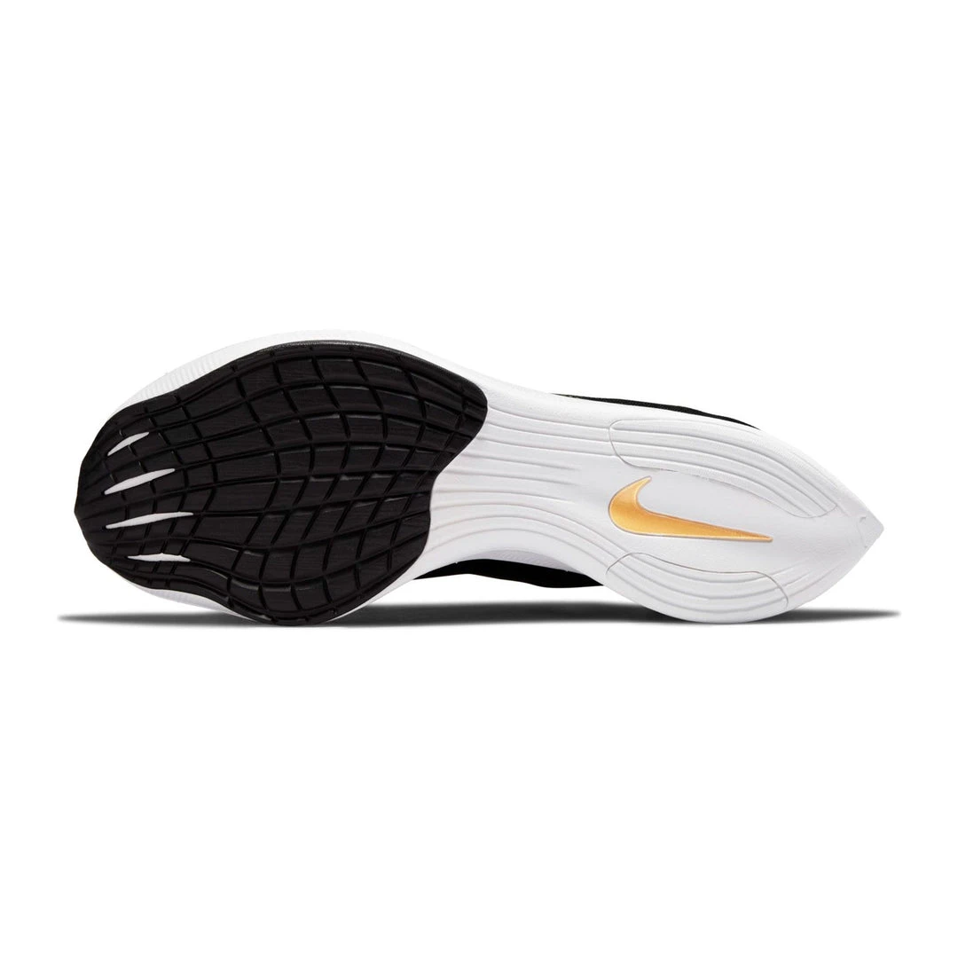 Nike Women's ZoomX Vaporfly Next % 2 Racing Shoe - Black/White/Metallic Gold Coin - Regular (B) Shoes 3 Nike Women's ZoomX Vaporfly Next % 2 Racing Shoe - Black/White/Metallic Gold Coin - Regular (B) Shoes