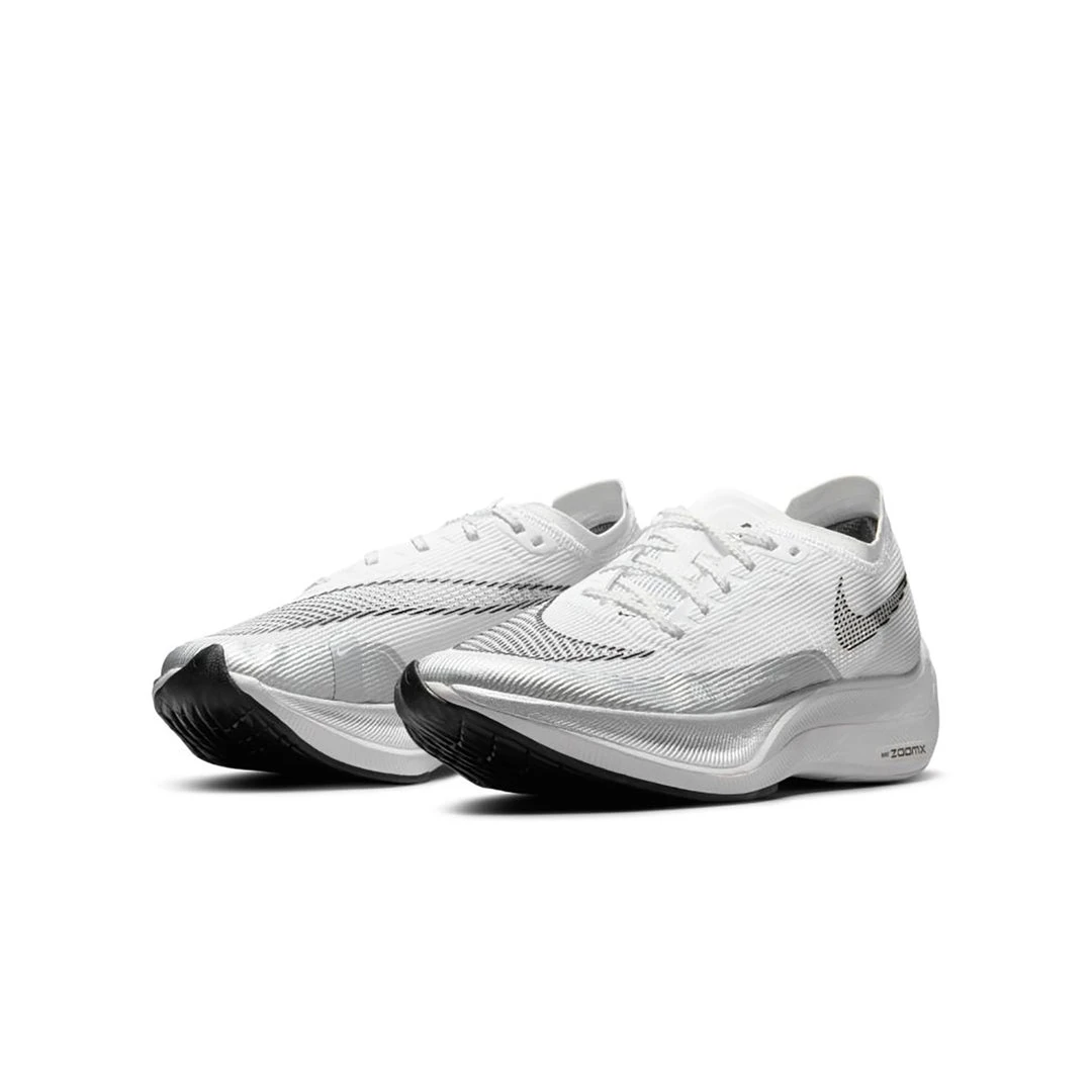 Nike Shoes Women's ZoomX Vaporfly Next% 2 Running Shoe - White/Black-Metallic Silver - Regular (B) 5 Nike Shoes Women's ZoomX Vaporfly Next% 2 Running Shoe - White/Black-Metallic Silver - Regular (B)