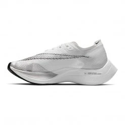 Nike Shoes Women's ZoomX Vaporfly Next% 2 Running Shoe - White/Black-Metallic Silver - Regular (B)