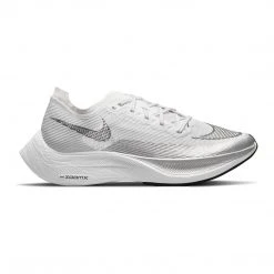 Nike Shoes Women's ZoomX Vaporfly Next% 2 Running Shoe - White/Black-Metallic Silver - Regular (B)