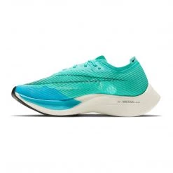 Nike Women's ZoomX Vaporfly Next% 2 Running Shoe - Aurora Green/Black/Chlorine Blue - Regular (B)