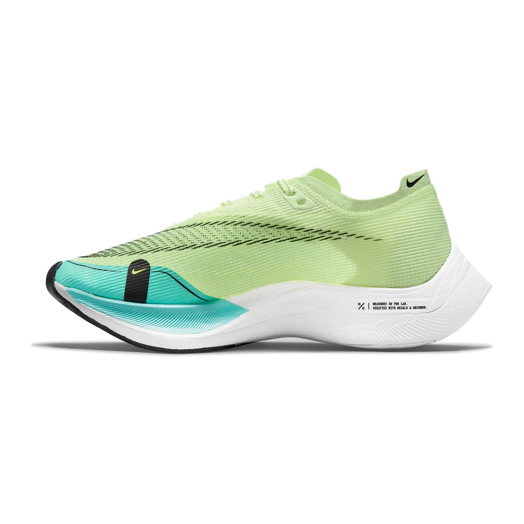 Nike Women's ZoomX Vaporfly Next % 2 Racing Shoe - Barely Volt/Black/Dynamic Turquoise - Regular (B) Shoes 2 Nike Women's ZoomX Vaporfly Next % 2 Racing Shoe - Barely Volt/Black/Dynamic Turquoise - Regular (B) Shoes