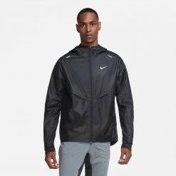 Men's Nike Shieldrunner Jacket - Black/Black/Reflective Silver Apparel