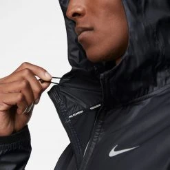 Men's Nike Shieldrunner Jacket - Black/Black/Reflective Silver Apparel