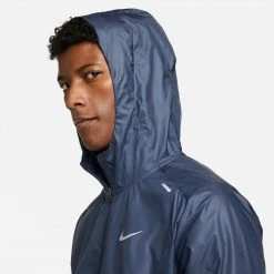 Men's Nike Shieldrunner Running Jacket - Thunder Blue/Obsidian/Reflective Silver 16 Men's Nike Shieldrunner Running Jacket - Thunder Blue/Obsidian/Reflective Silver