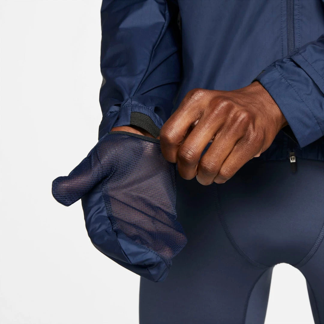 Men's Nike Shieldrunner Running Jacket - Thunder Blue/Obsidian/Reflective Silver 8 Men's Nike Shieldrunner Running Jacket - Thunder Blue/Obsidian/Reflective Silver