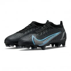 Nike Unisex Mercurial Vapor 14 Pro Firm Ground Soccer Shoe - Black/Black/Iron Grey - Regular (D)