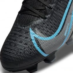 Nike Unisex Mercurial Vapor 14 Pro Firm Ground Soccer Shoe - Black/Black/Iron Grey - Regular (D)