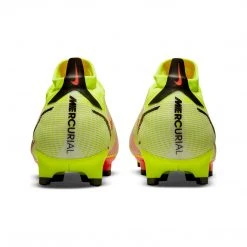 Nike Unisex Mercurial Vapor 14 Pro Firm Ground Soccer Shoe - Volt/Bright Crimson/Black - Regular (D)