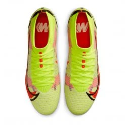 Nike Unisex Mercurial Vapor 14 Pro Firm Ground Soccer Shoe - Volt/Bright Crimson/Black - Regular (D)