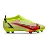 Nike Unisex Mercurial Vapor 14 Pro Firm Ground Soccer Shoe - Volt/Bright Crimson/Black - Regular (D)