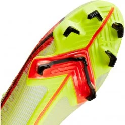 Nike Unisex Mercurial Vapor 14 Pro Firm Ground Soccer Shoe - Volt/Bright Crimson/Black - Regular (D)
