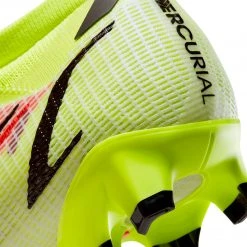 Nike Unisex Mercurial Vapor 14 Pro Firm Ground Soccer Shoe - Volt/Bright Crimson/Black - Regular (D)