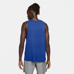 Apparel Men's Nike Dri-Fit Miler Tank Top - Game Royal/Reflective Silver