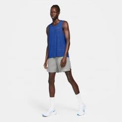 Apparel Men's Nike Dri-Fit Miler Tank Top - Game Royal/Reflective Silver