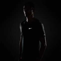 Men's Nike Dri-FIT Miler Top - Smoke Grey/Reflective Silver