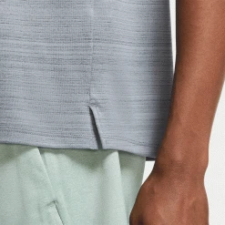 Men's Nike Dri-FIT Miler Top - Smoke Grey/Reflective Silver