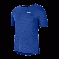 Men's Nike Dri-Fit Miler Short Sleeve Top - Game Royal/Reflective Silver Apparel