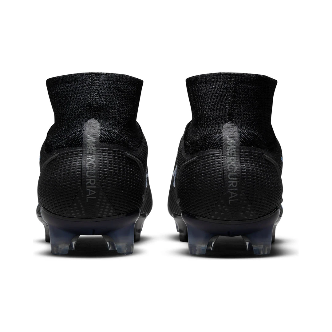 Nike Unisex Mercurial Superfly 8 Elite Firm Ground Soccer Shoe - Black/Black/Iron Grey 5 Nike Unisex Mercurial Superfly 8 Elite Firm Ground Soccer Shoe - Black/Black/Iron Grey