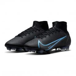 Nike Unisex Mercurial Superfly 8 Elite Firm Ground Soccer Shoe - Black/Black/Iron Grey 13 Nike Unisex Mercurial Superfly 8 Elite Firm Ground Soccer Shoe - Black/Black/Iron Grey