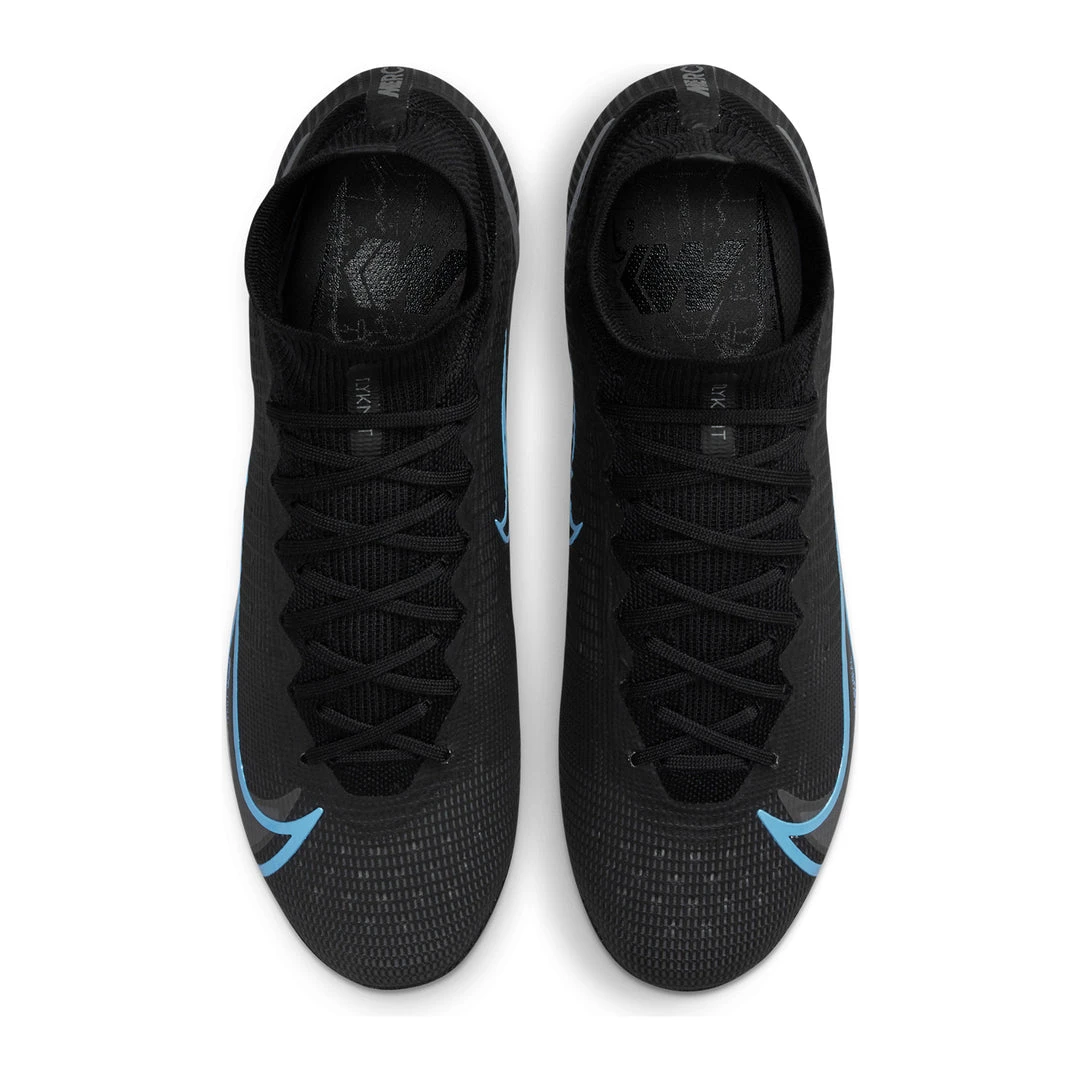 Nike Unisex Mercurial Superfly 8 Elite Firm Ground Soccer Shoe - Black/Black/Iron Grey 6 Nike Unisex Mercurial Superfly 8 Elite Firm Ground Soccer Shoe - Black/Black/Iron Grey