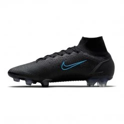 Nike Unisex Mercurial Superfly 8 Elite Firm Ground Soccer Shoe - Black/Black/Iron Grey