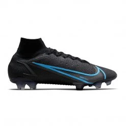 Nike Unisex Mercurial Superfly 8 Elite Firm Ground Soccer Shoe - Black/Black/Iron Grey