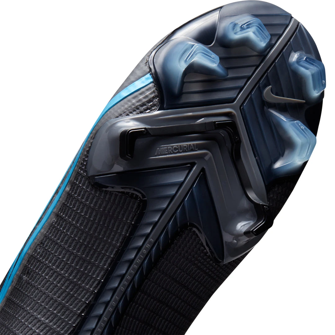 Nike Unisex Mercurial Superfly 8 Elite Firm Ground Soccer Shoe - Black/Black/Iron Grey 7 Nike Unisex Mercurial Superfly 8 Elite Firm Ground Soccer Shoe - Black/Black/Iron Grey