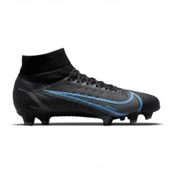 Nike Unisex Superfly 8 Pro Firm Ground Soccer Shoe - Black/Black/Iron Grey - Regular (D)