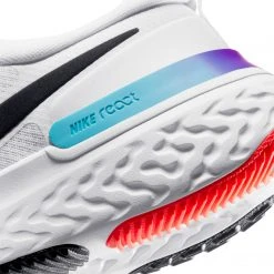 Men's Nike React Miler Running Shoe - White/Black Vapor Green/Hyper Jade - Regular (D)