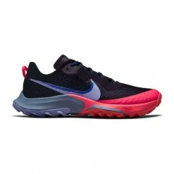 Nike Women's Zoom Terra Kiger 7 Running Shoe - Black/Light Thistle/Lapis/Flash Crimson - Regular (B) Shoes
