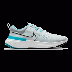 Shoes Men's Nike React Miler 2 Running Shoe - Pure Platinum/Black/Chlorine Blue - Regular (D)