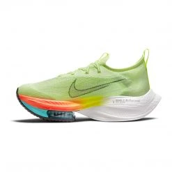 Nike Women's Air Zoom Alphafly Next% Racing Shoe - Barely Volt/Black/Hyper Orange - Regular (B)
