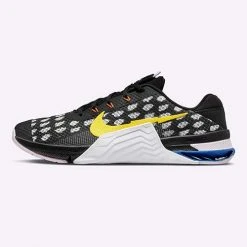 Men's Nike Metcon 7 Cross Training Shoe- Black/Yellow Strike/White- Regular (D) 9 Men's Nike Metcon 7 Cross Training Shoe- Black/Yellow Strike/White- Regular (D)