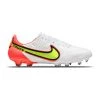 Nike Unisex Tiempo Legend 9 Elite Firm Ground Soccer Shoe - White/Volt/Bright Crimson - Regular (D)