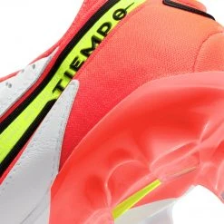 Nike Unisex Tiempo Legend 9 Elite Firm Ground Soccer Shoe - White/Volt/Bright Crimson - Regular (D)